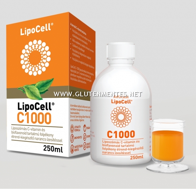 LipoCell C1000 liposzómás C-vitamin narancs ízben (250 ml)