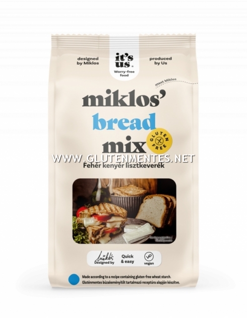 It’s us Miklos’s bread mix (Gluténmentes PKU-s Fehér kenyér sütőkeverék) 1kg