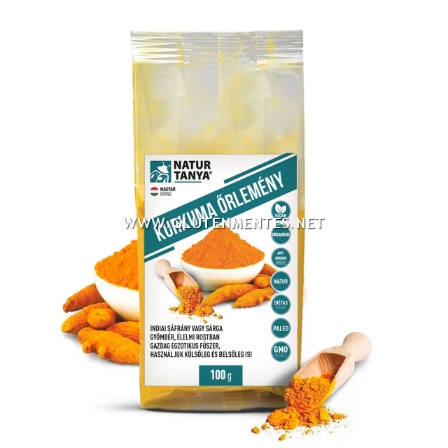 Natur Tanya® Kurkuma por (Indiai sáfrány, Sárga gyömbér) Több mint fűszer! Külsőleg, belsőleg.