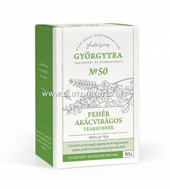 GYÖRGYTEA - FEHÉR AKÁCVIRÁGOS teakeverék (Reflux tea) 50g