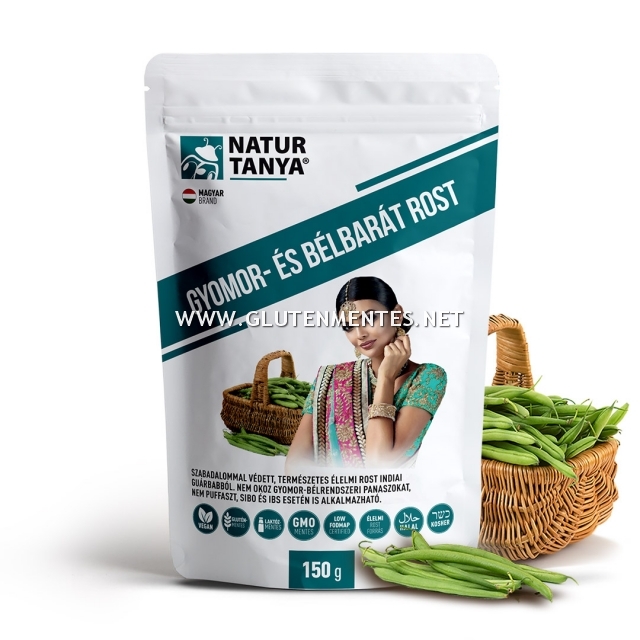 Natur Tanya® - GYOMOR- és BÉLBARÁT ROST – Fermentált prebiotikus rost indiai guarbabból. Szabadalommal védett a Monash Egyetem LOW FODMAP tanúsítványával, IBS, SIBO esetén is.