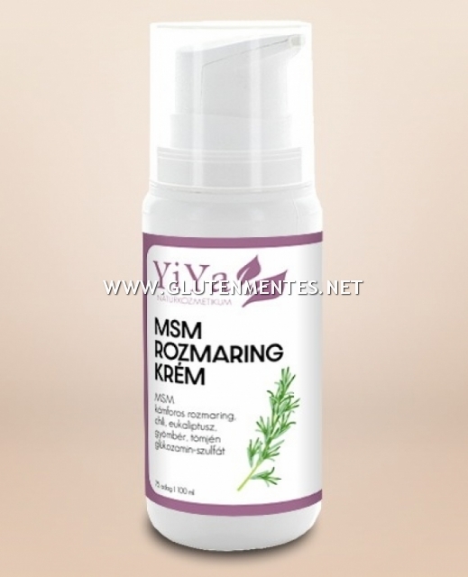 YiYa MSM & Rozmaring 100% natúrkrém - izomfájdalmak, izületi gyulladások kiegészítő kezelésére 100ml