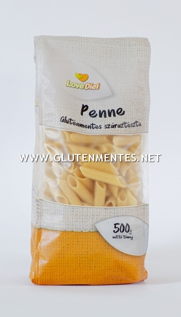 LoveDiet - PENNE (Tollhegy) gluténmentes száraztészta 500g