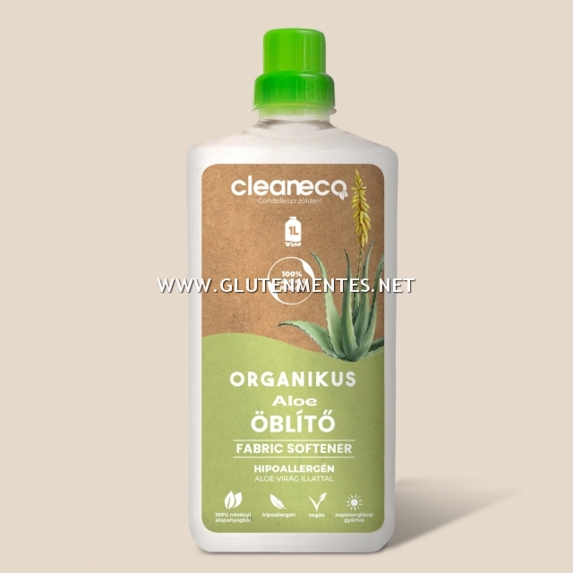 Cleaneco - Bio Öblítő - Hipoallergén Aloe virág illattal 1L - komposztálható csomagolásban