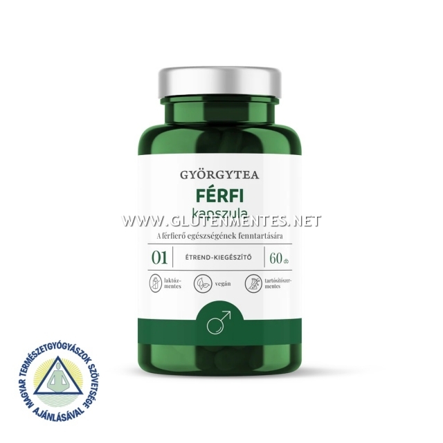 Györgytea FÉRFI kapszula gyógynövényekkel, szelénnel, cinkkel, B6-vitaminnal