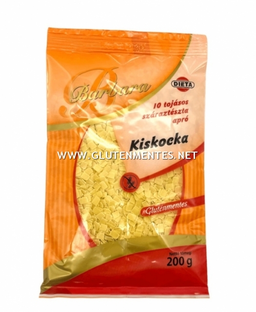 Barbara gluténmentes száraztészta - Kiskocka