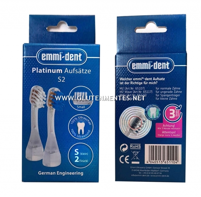 EMMI®-DENT S2 PLATINUM Cserélhető fogkefefejek Gyerekeknek 2db