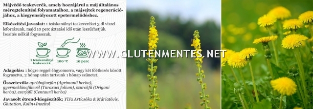 YiYa MÁJTÁMOGATÓ teakeverék – gyógynövények a máj egészségének megőrzéséért! 70g