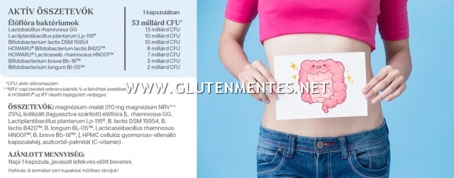 YiYa Flora GG élőflóra komplex - 53 milliárd aktív élőcsíraszám, 7-féle élőflóra baktériumtörzzsel!