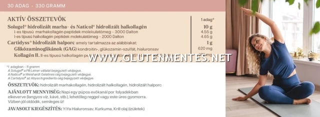YiYa Kollagén I.-II. komplex - multikollagén komplex az ízületek, csontozat, érfalak és a bőr védelméért! Marhakollagén, Halkollagén, Halporc!