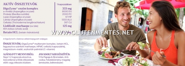 YiYa Digenzim enzim - DigeZyme® a kiváló emésztésért, a tápanyagok felszívódásáért és a bélrendszer egészségéért!