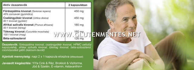 YiYa Fűrészpálma & Csalángyökér – prosztatavédő komplex 60db